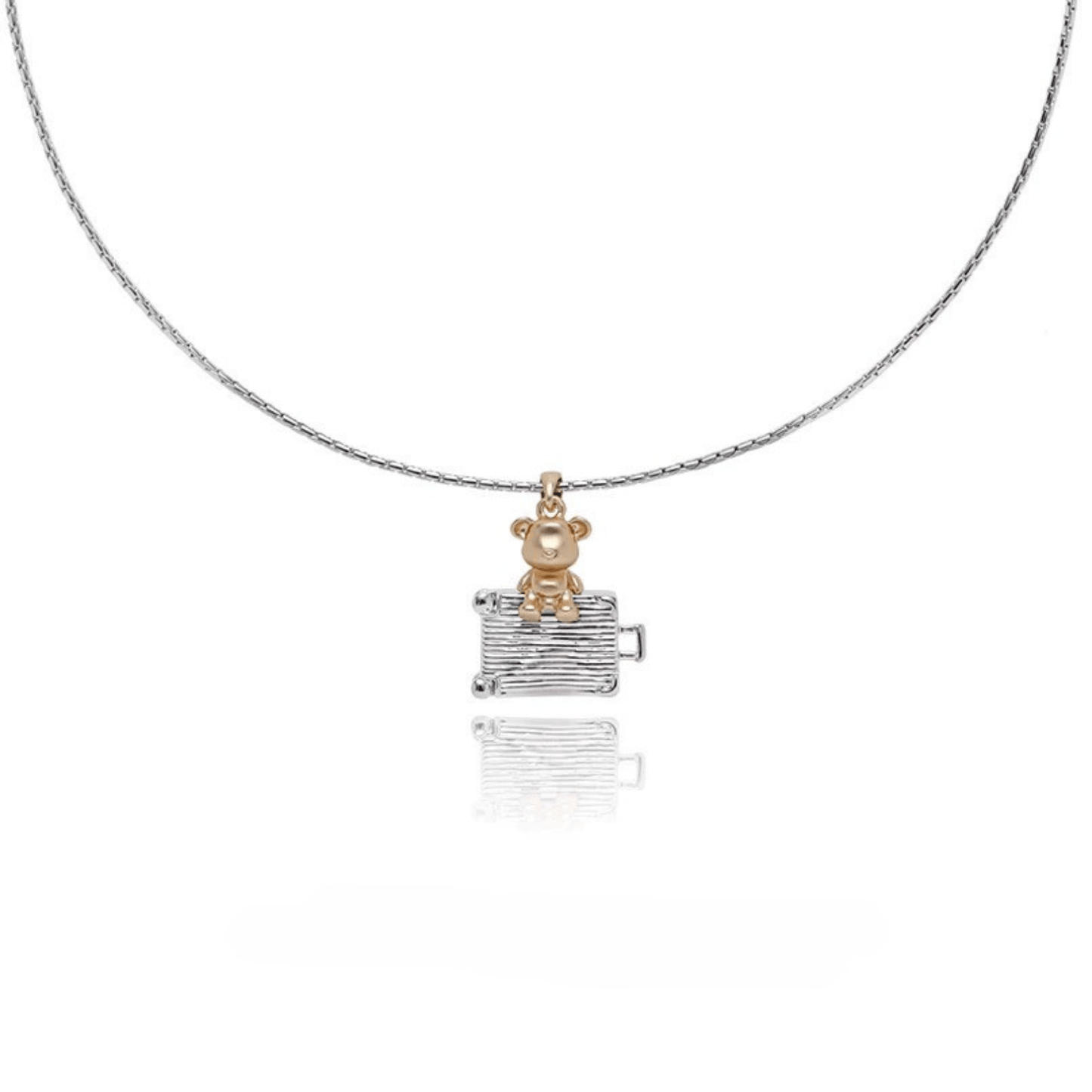 925 Charming Teddy Bear Pendant Necklace - Enola&SHEPersonalized NecklacePersonalized NecklacePersonalized Necklace925 Charming Teddy Bear Pendant Necklace