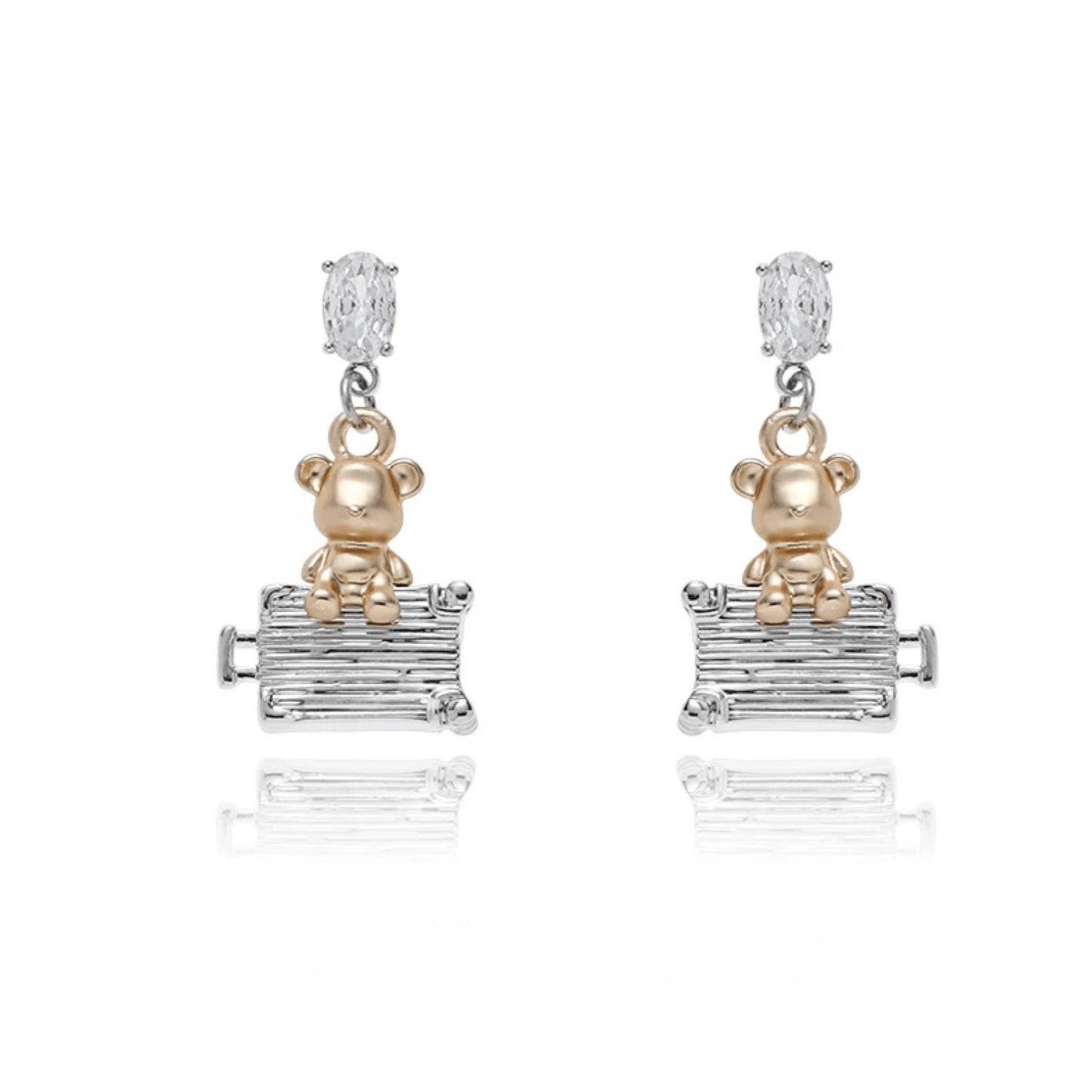 Playful Teddy Bear Drop Earrings - Enola&SHEPersonalized EarringPersonalized EarringPersonalized EarringPlayful Teddy Bear Drop Earrings