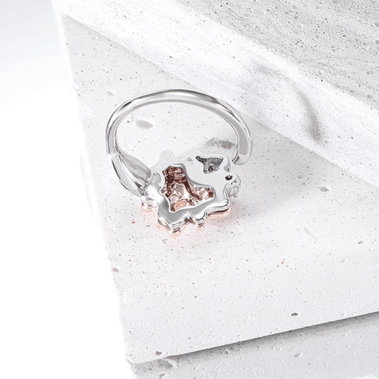 Rose Gold Pearl Waffle Ring - Enola&SHEPersonalized RingsPersonalized RingsPersonalized RingsRose Gold Pearl Waffle Ring