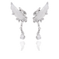 Celestial Elegant White Wing Earrings