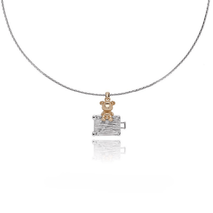925 Charming Teddy Bear Pendant Necklace - Enola&SHEPersonalized NecklacePersonalized NecklacePersonalized Necklace925 Charming Teddy Bear Pendant Necklace