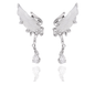 Celestial Elegant White Wing Earrings - Enola&SHEPersonalized EarringPersonalized EarringPersonalized EarringCelestial Elegant White Wing Earrings