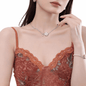 Model wearing Full Enola & SHE Waffle Style Jewelry Collection, including the necklace, bracelet, earrings, and ring in silver and rose gold with pearls.