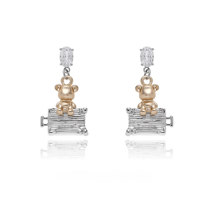 Playful Teddy Bear Drop Earrings - Enola&SHEPersonalized EarringPersonalized EarringPersonalized EarringPlayful Teddy Bear Drop Earrings