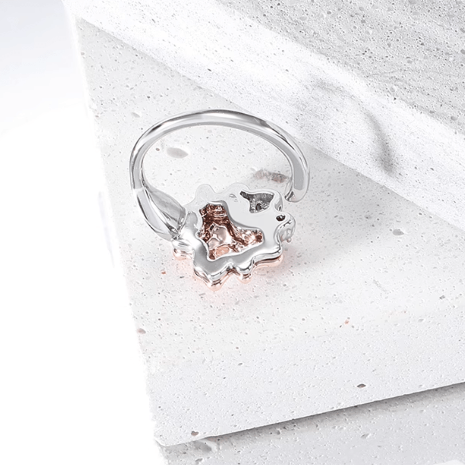 Rose Gold Pearl Waffle Ring - Enola&SHEPersonalized RingsPersonalized RingsPersonalized RingsRose Gold Pearl Waffle Ring